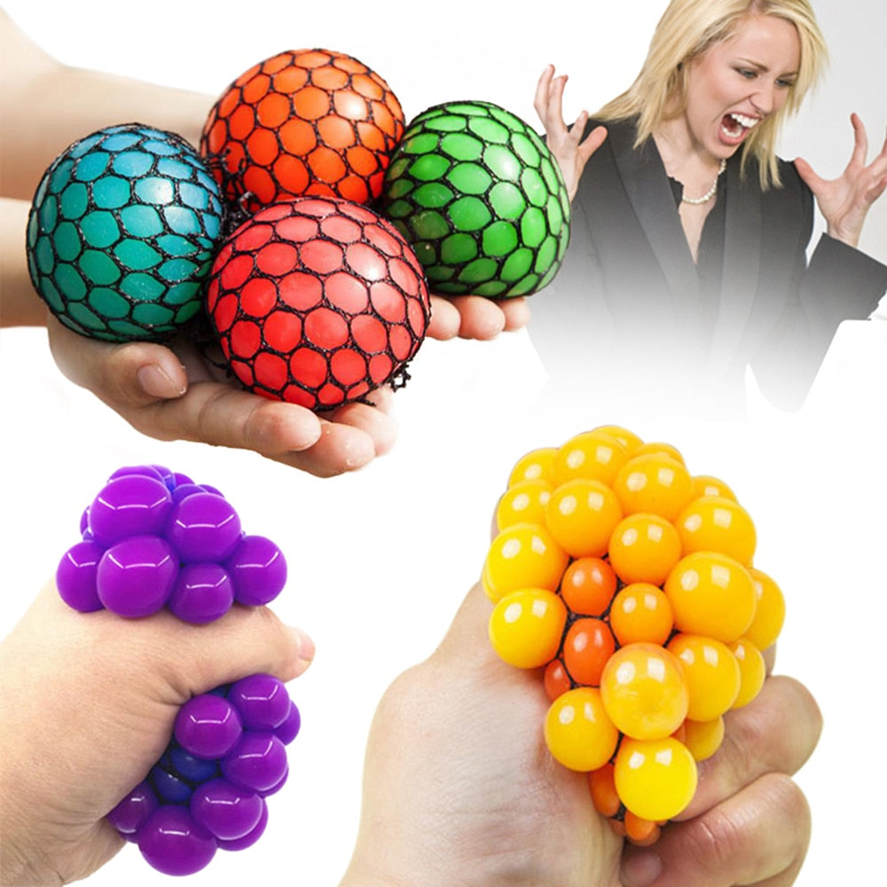 Squishy Grape Stress Relief Toy for Fun and Relaxation